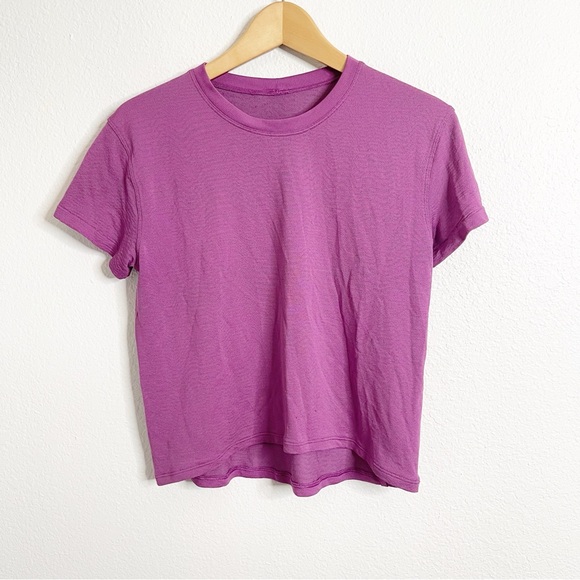 lululemon athletica Tops - Lululemon Purple Short Sleeve Tee Size 6